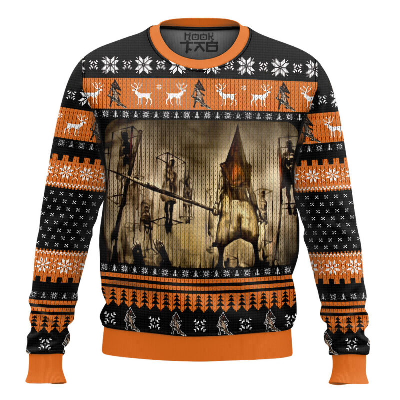 Hooktab Pyramid Thing Silent Hill Ugly Christmas Sweater Hooktab Pyramid Thing Silent Hill Ugly Christmas Sweater