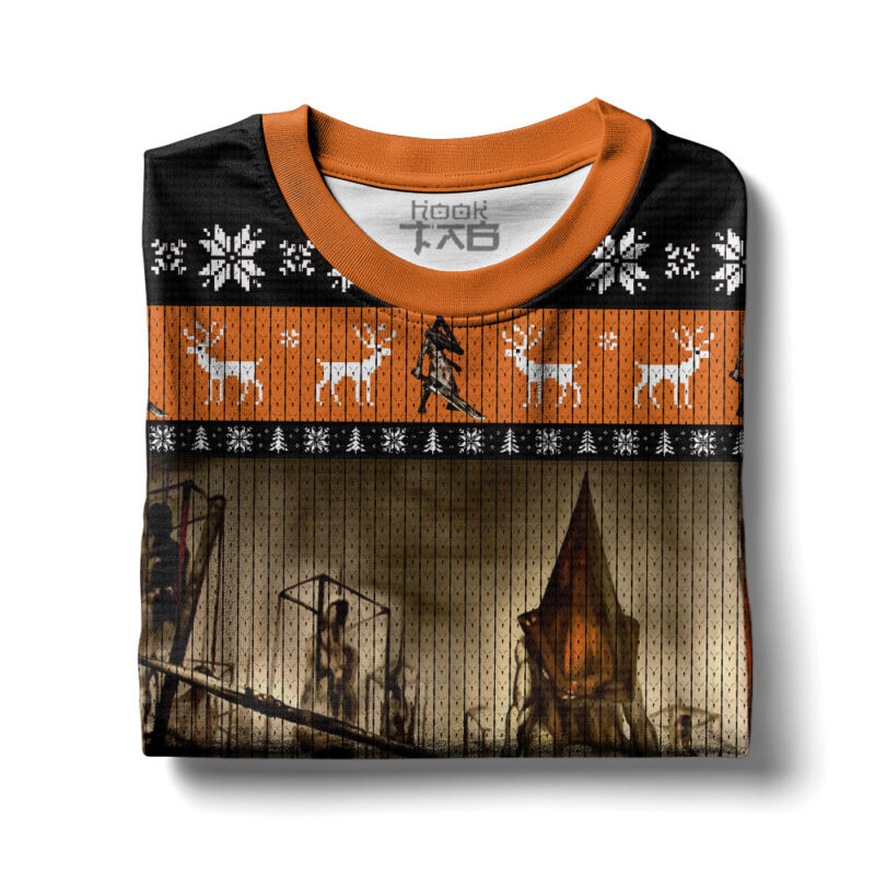 Hooktab Pyramid Thing Silent Hill Ugly Christmas Sweater Hooktab Pyramid Thing Silent Hill Ugly Christmas Sweater