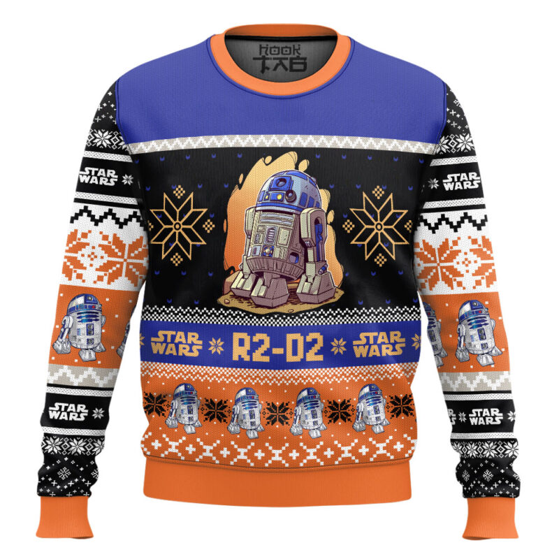 Hooktab R2-D2 Star Wars Ugly Christmas Sweater
