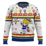 Hooktab Rainbow Brite Ugly Christmas Sweater