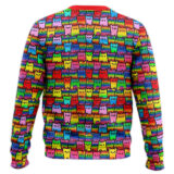 Hooktab Rainbow Flag Cat LGBT Support Ugly Christmas Sweater