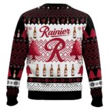 Hooktab Rainier Beer Ugly Christmas Sweater