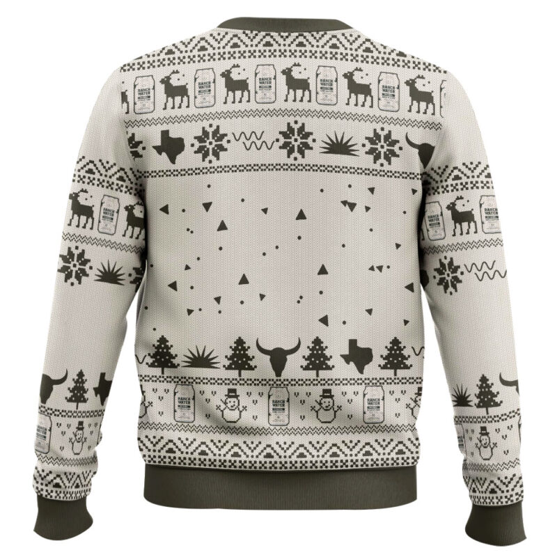 Hooktab Ranch Water Seltzer Ugly Christmas Sweater Hooktab Ranch Water Seltzer Ugly Christmas Sweater