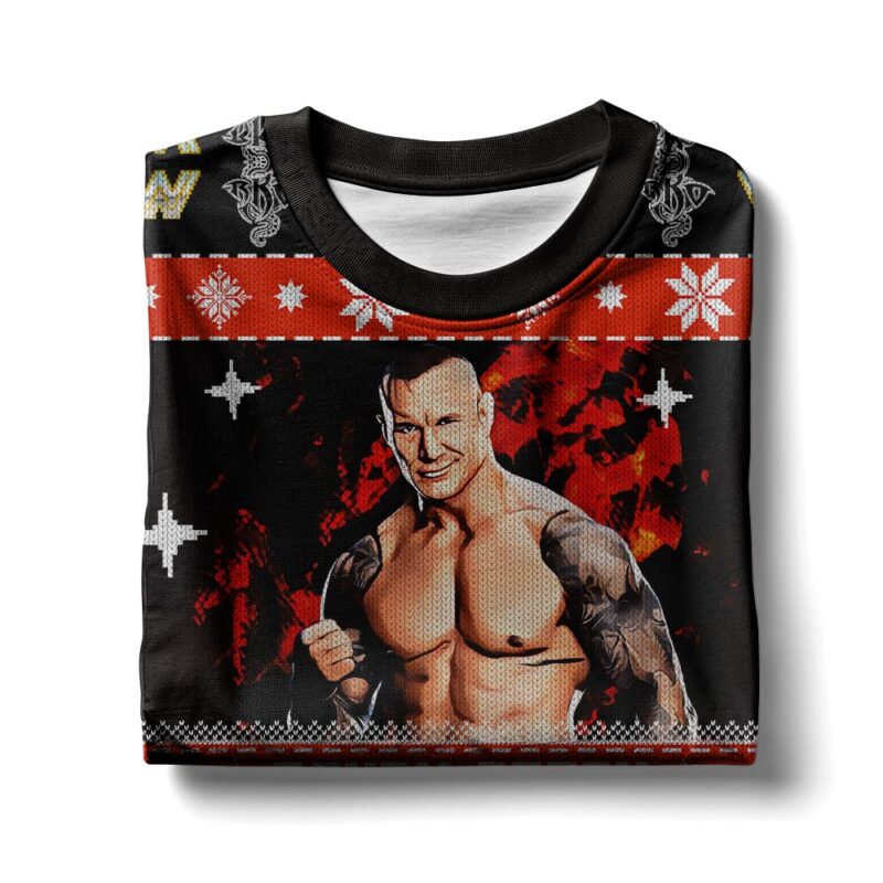 Hooktab Randy Orton WWE Ugly Christmas Sweater Hooktab Randy Orton WWE Ugly Christmas Sweater