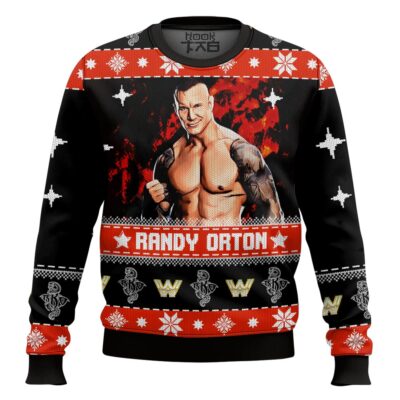 Hooktab Randy Orton WWE Ugly Christmas Sweater