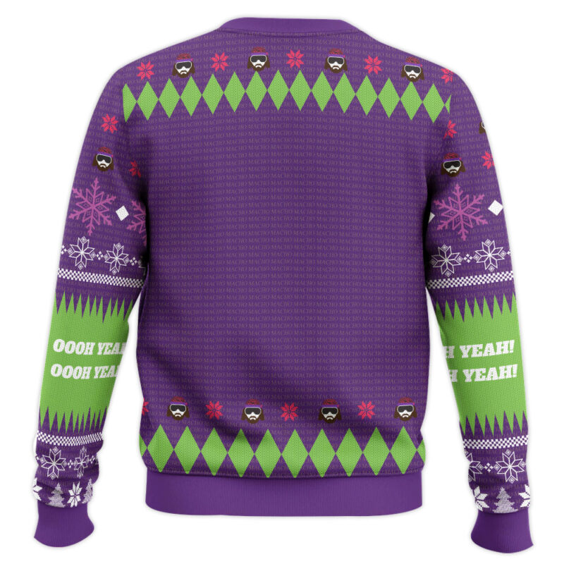 Hooktab Randy Savage Macho Madness WWE Ugly Christmas Sweater Hooktab Randy Savage Macho Madness WWE Ugly Christmas Sweater