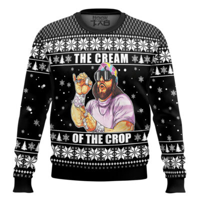 Hooktab Randy Savage The Cream Of The Crop WWE Ugly Christmas Sweater