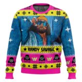 Hooktab Randy Savage WWE Ugly Christmas Sweater