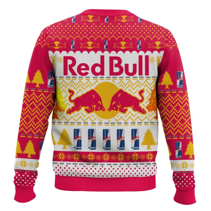 Hooktab Red Bull Red Bull Energy Drink Ugly Christmas Sweater Hooktab Red Bull Red Bull Energy Drink Ugly Christmas Sweater