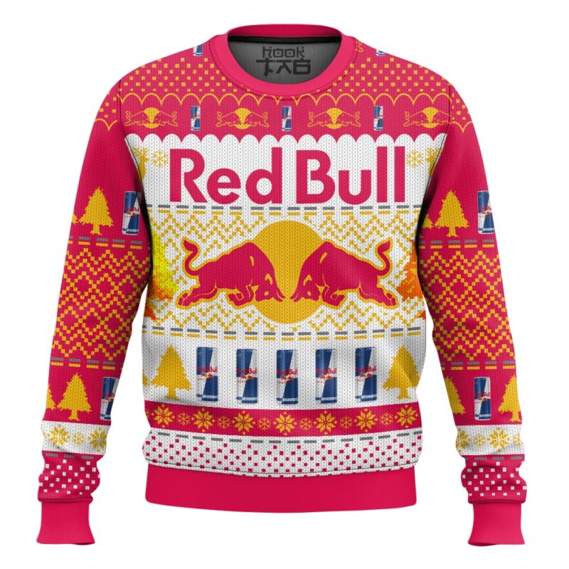 Hooktab Red Bull Red Bull Energy Drink Ugly Christmas Sweater