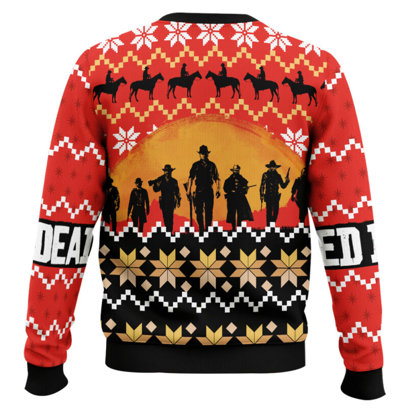 Hooktab Red Dead Redemption Ugly Christmas Sweater Hooktab Red Dead Redemption Ugly Christmas Sweater