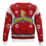 Hooktab Red Power Rangers Ugly Christmas Sweater