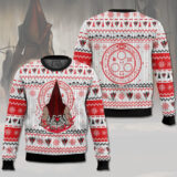 Hooktab Red Pyramid Thing Silent Hill Ugly Christmas Sweater
