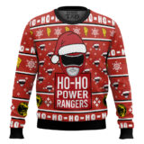 Hooktab Red Ranger Ho-ho Power Rangers Ugly Christmas Sweater