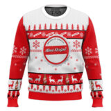Hooktab Red Stripe Beer Ugly Christmas Sweater