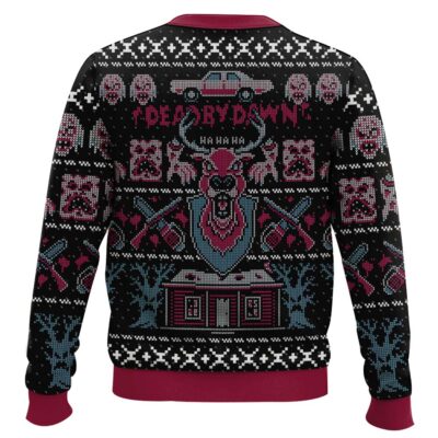 Hooktab Red Threat Dead By Dawn Ugly Christmas Sweater