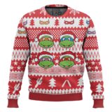 Hooktab Red Xmas Teenage Mutant Ninja Turtles Ugly Christmas Sweater