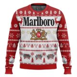 Hooktab Reindeer Racing Marlboro Ugly Christmas Sweater