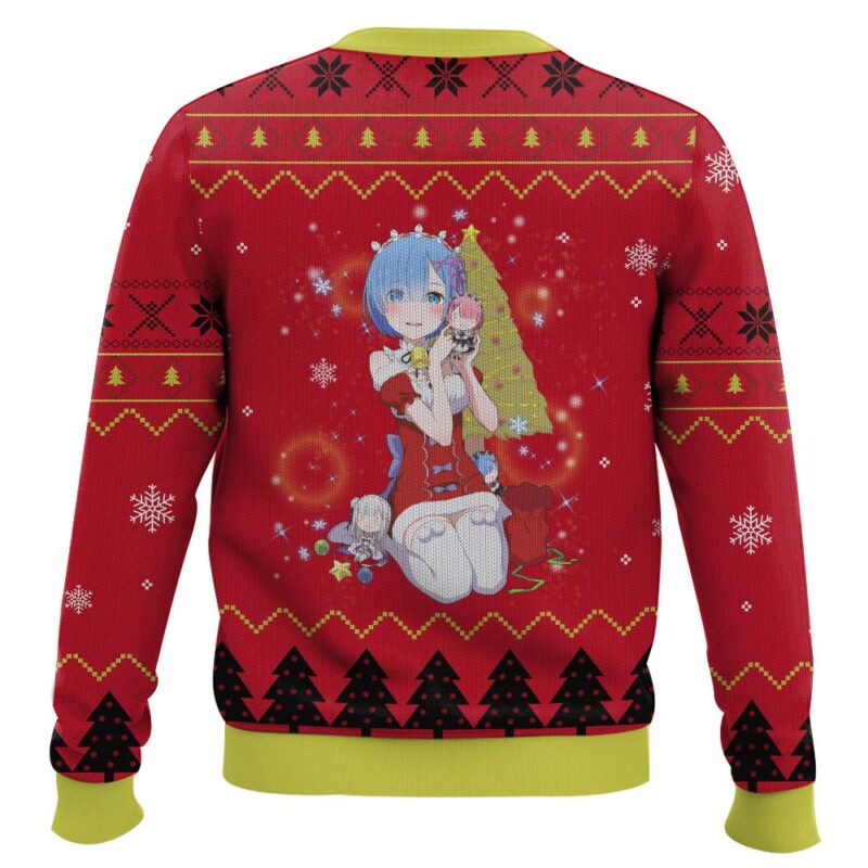Hooktab Rem Re:Zero Ugly Christmas Sweater Hooktab Rem Re:Zero Ugly Christmas Sweater