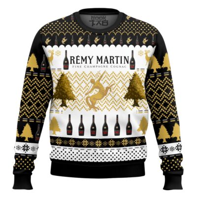 Hooktab Remy Martin Cognac Fine Champagne Ugly Christmas Sweater