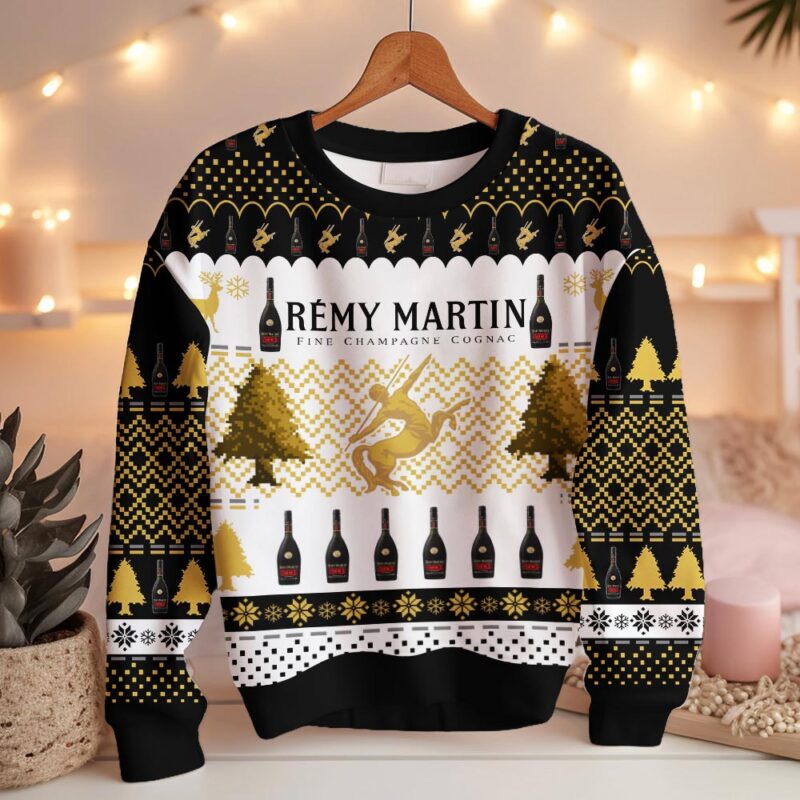 Hooktab Remy Martin Cognac Fine Champagne Ugly Christmas Sweater Hooktab Remy Martin Cognac Fine Champagne Ugly Christmas Sweater