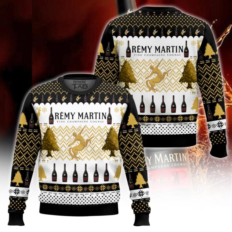 Hooktab Remy Martin Cognac Fine Champagne Ugly Christmas Sweater Hooktab Remy Martin Cognac Fine Champagne Ugly Christmas Sweater