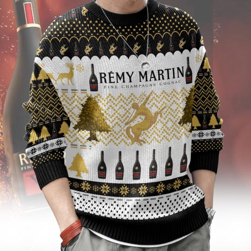 Hooktab Remy Martin Cognac Fine Champagne Ugly Christmas Sweater Hooktab Remy Martin Cognac Fine Champagne Ugly Christmas Sweater