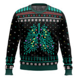 Hooktab Respiratory Lights Ugly Christmas Sweater