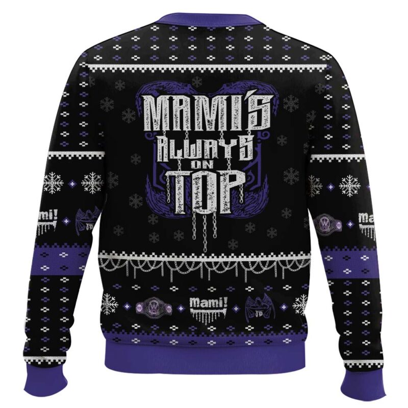 Hooktab Rhea Ripley Mamis Always On Top WWE Ugly Christmas Sweater Hooktab Rhea Ripley Mamis Always On Top WWE Ugly Christmas Sweater