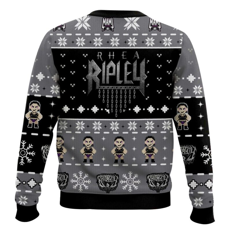 Hooktab Rhea Ripley WWE Ugly Christmas Sweater Hooktab Rhea Ripley WWE Ugly Christmas Sweater