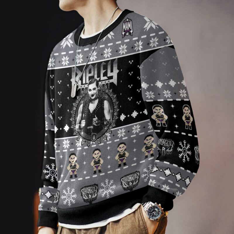 Hooktab Rhea Ripley WWE Ugly Christmas Sweater Hooktab Rhea Ripley WWE Ugly Christmas Sweater