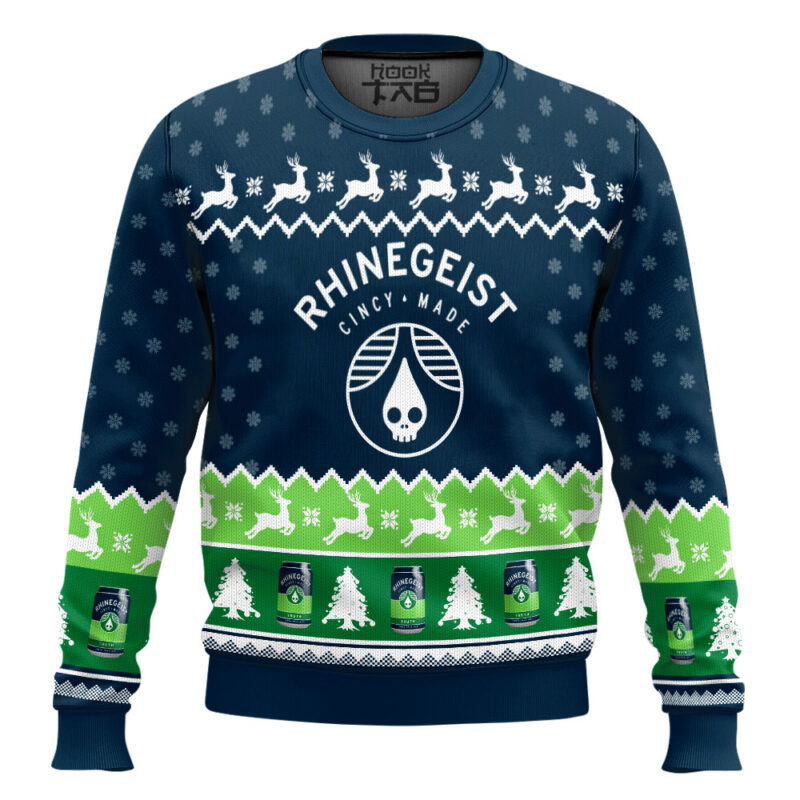 Hooktab Rhinegeist Truth Cincy Made Ugly Christmas Sweater