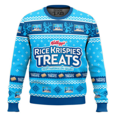 Hooktab Rice Krispies Treats Ugly Christmas Sweater
