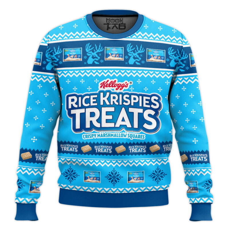 Hooktab Rice Krispies Treats Ugly Christmas Sweater