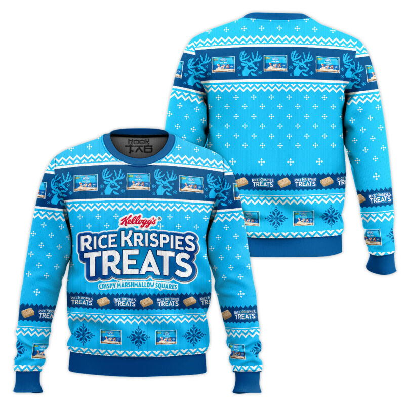 Hooktab Rice Krispies Treats Ugly Christmas Sweater Hooktab Rice Krispies Treats Ugly Christmas Sweater