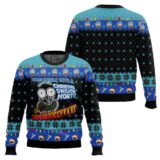 Hooktab Rick And Morty I Turn Myself Into A Sweater Ugly Christmas Sweater
