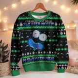 Hooktab Rick And Morty I Turned Myself Into A Sweater Morty Ugly Christmas Sweater