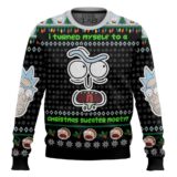 Hooktab Rick And Morty I Turned Myself Into A Sweater Rick Ugly Christmas Sweater