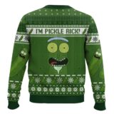 Hooktab Rick And Morty I'm Pickle Rick Ugly Christmas Sweater