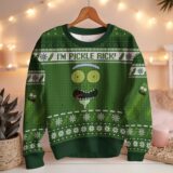 Hooktab Rick And Morty I'm Pickle Rick Ugly Christmas Sweater