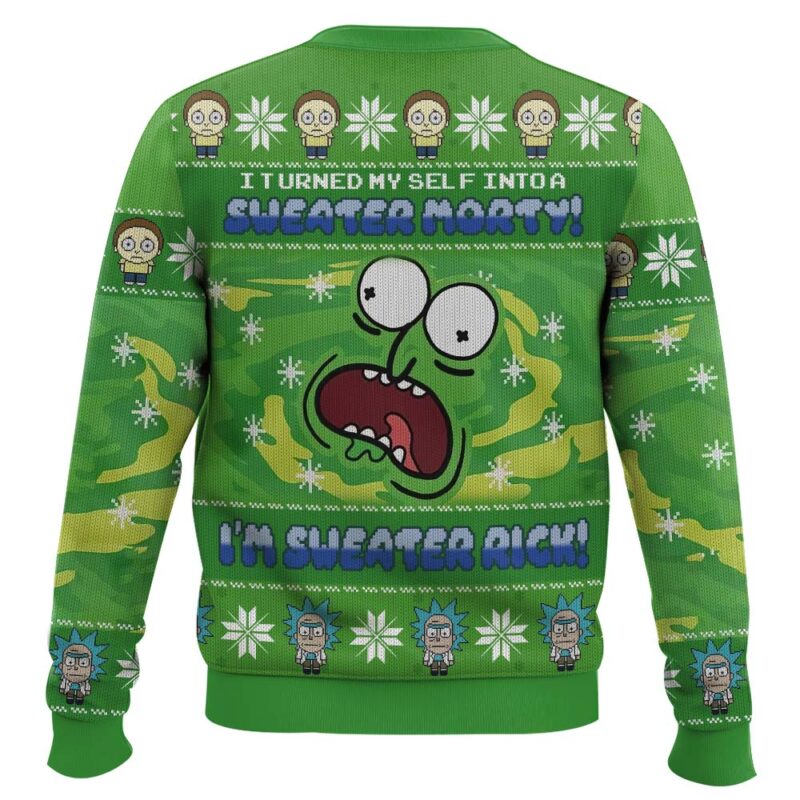 Hooktab Rick And Morty I'm Sweater Ugly Christmas Sweater Hooktab Rick And Morty I'm Sweater Ugly Christmas Sweater