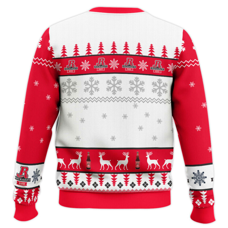 Hooktab Rickards Red Beer Ugly Christmas Sweater Hooktab Rickards Red Beer Ugly Christmas Sweater