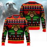 Hooktab Rip And Tear Doom Ugly Christmas Sweater