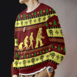 Hooktab Robot Evolution Sheldon Cooper The Big Bang Theory Ugly Christmas Sweater