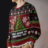 Hooktab Rock Around The Xmas Tree WWE Ugly Christmas Sweater