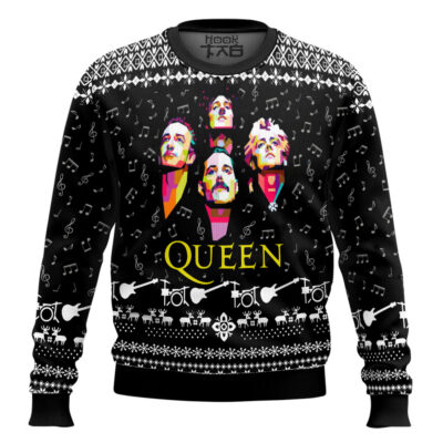 Hooktab Rock Christmas Queen Ugly Christmas Sweater
