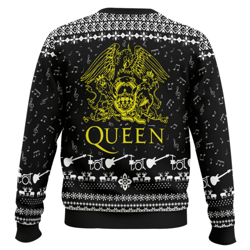Hooktab Rock Christmas Queen Ugly Christmas Sweater Hooktab Rock Christmas Queen Ugly Christmas Sweater
