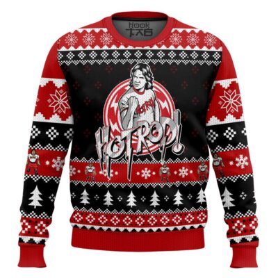 Hooktab Roddy Piper Hot Rop WWE Ugly Christmas Sweater