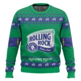 Hooktab Rolling Rock Extra Pale Ugly Christmas Sweater