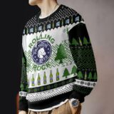 Hooktab Rolling Rock Premium Beer Ugly Christmas Sweater